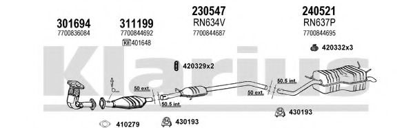 720655E KLARIUS Exhaust System