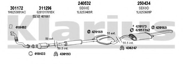 790077E KLARIUS Exhaust System