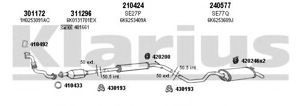 790145E KLARIUS Exhaust System Exhaust System