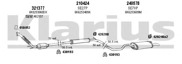 790146E KLARIUS Exhaust System Exhaust System