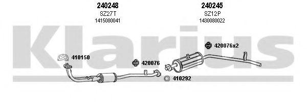 820014E KLARIUS Exhaust System