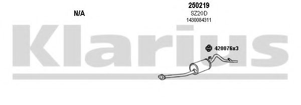 820056E KLARIUS Exhaust System