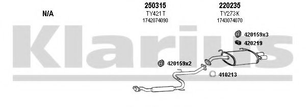 900176E KLARIUS Exhaust System