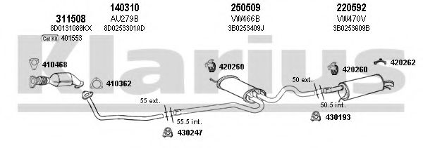 930694E KLARIUS Exhaust System