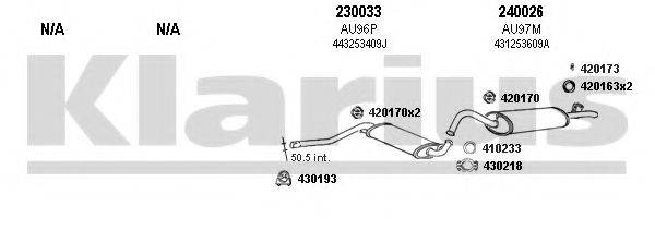 940381E KLARIUS Exhaust System