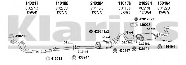 960161E KLARIUS Exhaust System