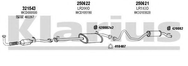 090185E KLARIUS Exhaust System