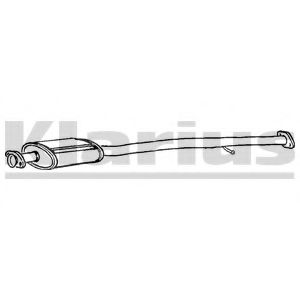 250585 KLARIUS Exhaust System Middle Silencer