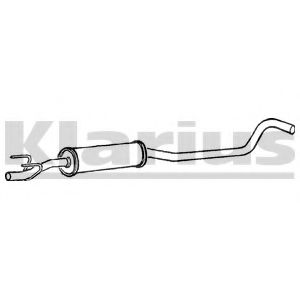 250601 KLARIUS Exhaust System Middle Silencer