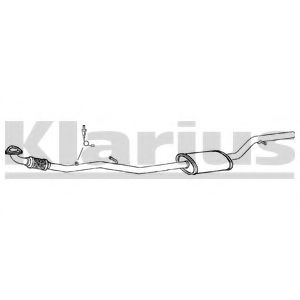 260866 KLARIUS Exhaust System Middle Silencer