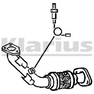 301154 KLARIUS Exhaust System Exhaust Pipe