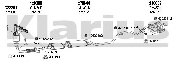 391276E KLARIUS Exhaust System
