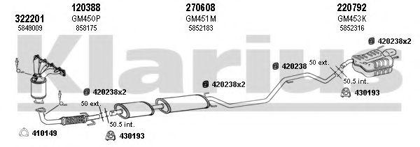 391278E KLARIUS Exhaust System