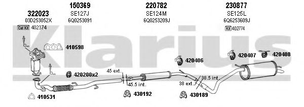 780038E KLARIUS Exhaust System