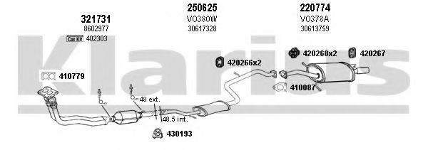 960313E KLARIUS Exhaust System