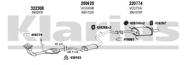 960317E KLARIUS Exhaust System