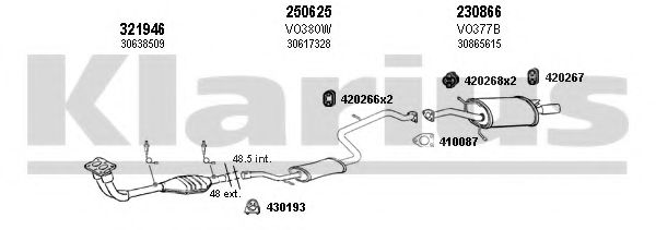 960320E KLARIUS Exhaust System