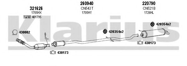 180628E KLARIUS Exhaust System
