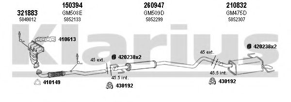 391387E KLARIUS Exhaust System Exhaust System