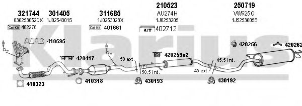 790240E KLARIUS Exhaust System