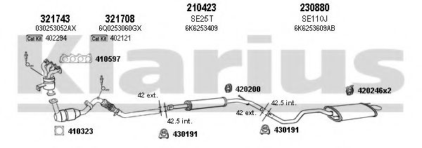 790244E KLARIUS Exhaust System