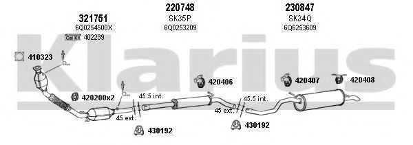 780079E KLARIUS Exhaust System