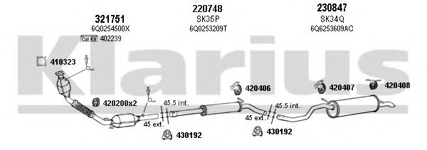 780080E KLARIUS Exhaust System
