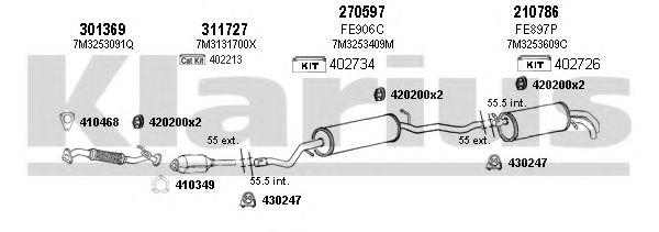 790270E KLARIUS Exhaust System Exhaust System