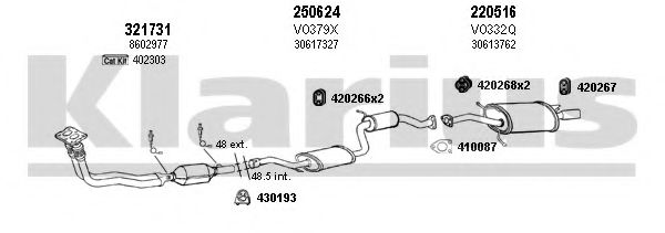 960306E KLARIUS Exhaust System