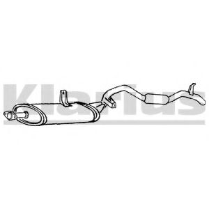 250635 KLARIUS Exhaust System Middle-/End Silencer