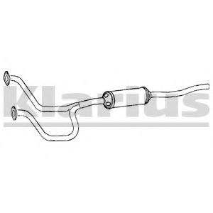 270218 KLARIUS Exhaust System Front Silencer