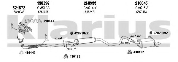 391400E KLARIUS Exhaust System