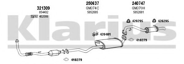 391410E KLARIUS Exhaust System