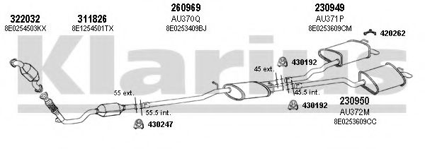 940605E KLARIUS Exhaust System