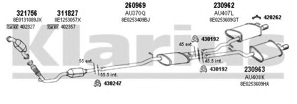 940607E KLARIUS Exhaust System Exhaust System