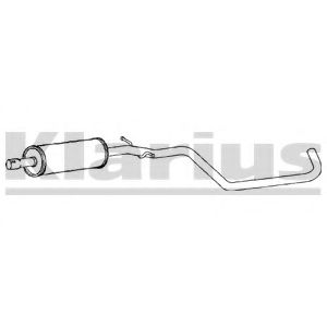 250672 KLARIUS Exhaust System Middle Silencer