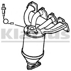 321872 KLARIUS Exhaust System Catalytic Converter
