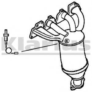 322117 KLARIUS Exhaust System Catalytic Converter