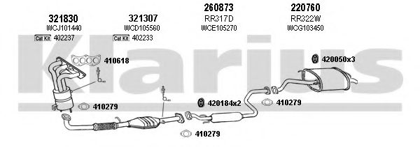 120365E KLARIUS Exhaust System