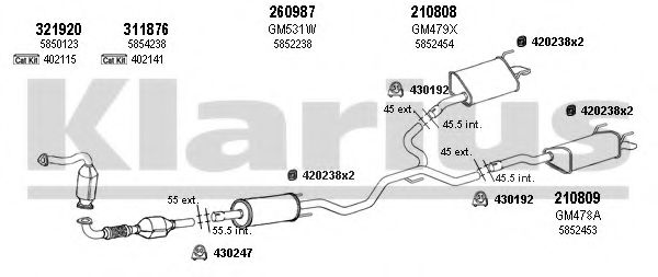 391471E KLARIUS Exhaust System Exhaust System