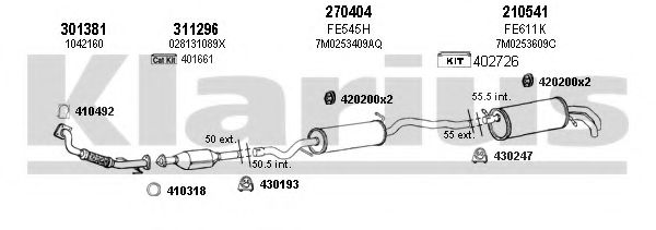 931033E KLARIUS Exhaust System Exhaust System