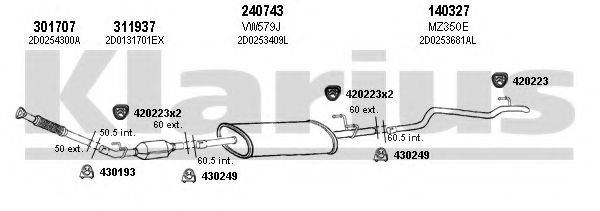 931096E KLARIUS Exhaust System