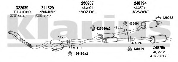940628E KLARIUS Exhaust System Exhaust System