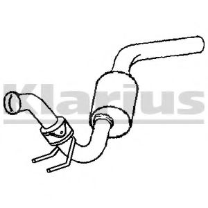 321934 KLARIUS Exhaust System Catalytic Converter