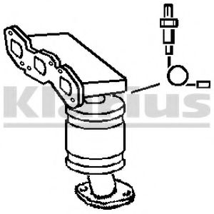 380591 KLARIUS Exhaust System Catalytic Converter