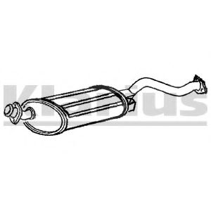 CL180T KLARIUS Exhaust System Middle Silencer