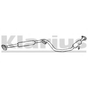 CL248T KLARIUS Exhaust System Middle Silencer