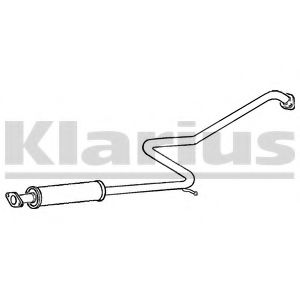 DN521Q KLARIUS Exhaust System Middle Silencer