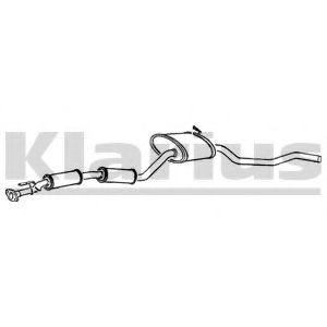 FE132P KLARIUS Exhaust System Middle Silencer
