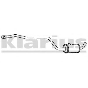 FE242D KLARIUS Exhaust System Middle Silencer